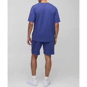Nouveaux ensembles de shorts de jogging pour hommes à la mode, sur mesure, vente en gros, t-shirt et short respirants, grande taille, tenue d'été 2 pièces, pas cher - Product Image 2