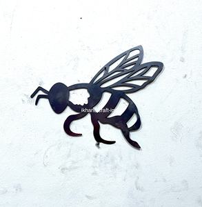 Grande Décoration Murale Rectangulaire en Fer Forgé, Motif Floral Art Déco, Motifs d'Oiseaux en Vol, Faite à la Main, Couleurs Personnalisables, Pour Intérieur - Product Image 3