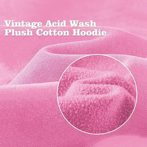 Sweat-shirt rose vif délavé à l'acide pour femme, coupe oversize, style néon vintage, en molleton, streetwear esthétique, coupe ample - Product Image 5