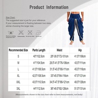 Pantalon Dhoti en Satin pour Hommes, Tenue de Danse d'Apprentissage, Pantalon Ample Décontracté pour Vacances, Soirée à Thème, Costume de Danse Contemporaine