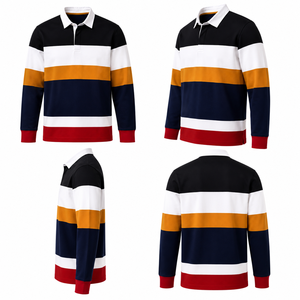 เสื้อรักบี้สั่งทำพิเศษ แบบซับลิเมชั่น แขนสั้น สำหรับเสื้อถัก โพลีเอสเตอร์ แห้งเร็ว ผู้ผลิต OEM ขายส่ง โรงงาน ส่งออก - Product Image 6