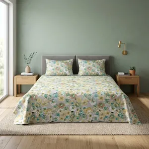 Parure de lit moderne en microfibre de haute qualité, 120 GSM, 300TC, écologique, durable, unie, super douce et confortable pour la maison - Product Image 5