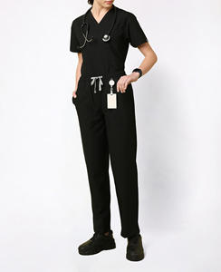 Conjuntos de Uniformes Médicos Elásticos de Verano Unisex a la Moda, Pantalones Jogger con Logotipo Personalizado, Uniformes Médicos para Mujer, Tallas Grandes, para Doctoras, Enfermeras y Hospitales - Product Image 3