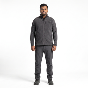 Chaleco de Caza de Forro Polar Sherpa de 320 g para Hombre, Chaqueta sin Mangas Táctica de Capa Media - Product Image 1