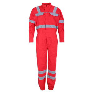 Overol de alta visibilidad ignífugo, chaqueta de protección para hombre, overol de seguridad de algodón ignífugo e impermeable, ropa de trabajo de alta visibilidad OEM - Product Image 6