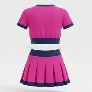 Youth And Adult Cheerleading Outfit With Top <b>Skirt</b> And Shorts Lightweight Comfortable Fit For Training And Events - Product Image 2