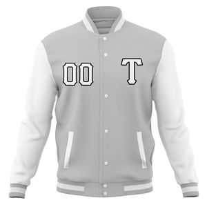 Chaqueta Varsity Personalizada 100% Poliéster con Cuello Alto, Nombre del Club Deportivo, Letras de Béisbol, Logotipo Universitario, Diseño con Letras - Product Image 3