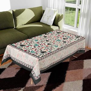 Cubierta Premium para Mesa de Centro, Tela Suave con Diseño de Ramo Floral, Tamaño Rectangular de 40x60 Pulgadas, Estilo Bohemio - Product Image 5