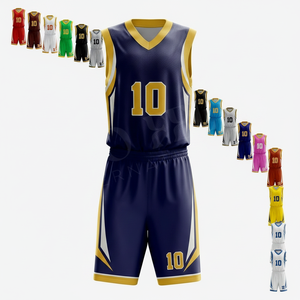 Maillots de basket-ball pour hommes et jeunes, uniformes légers à séchage rapide, kit sportif sublimé, design personnalisé, uniforme de basket-ball pour équipe et ligue - Product Image 1