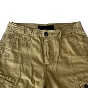Wholesale Men Casual Double <b>Belt</b> Shorts Streetwear Cotton Summer Loose Fit <b>Elastic</b> Waist Breathable Stylish Fashion Cargo Shorts - Product Image 3