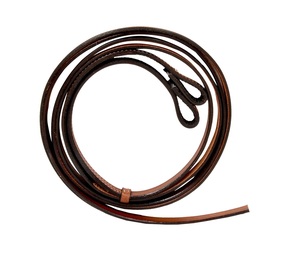 Cabezada, pechopetral y riendas de cuero marrón estilo western con adornos florales grabados a mano y cristales transparentes incrustados LLT - Product Image 3