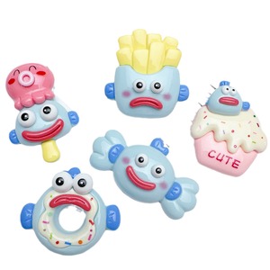 Ugly Sea Fish Pearl dessin animé résine accessoires bricolage coque de téléphone crème colle à la main slime charme mignon perles et breloques - Product Image 5