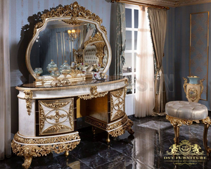 Meubles de chambre à coucher de luxe Style Baroque, ensemble de meubles de chambre à coucher, nouveau Style, prix d'usine - Product Image 4