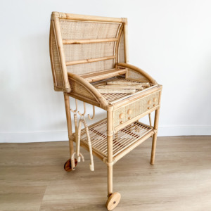 Juguetes de barbacoa para niños, linda parrilla de barbacoa de ratán, juego de simulación en miniatura, juego de cocina imaginativo - Product Image 3