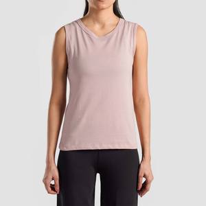 Camiseta Deportiva sin Mangas para Mujer, Transpirable, de Algodón y Poliéster, Ropa Deportiva, Hecha en Pakistán, para el Verano - Product Image 1