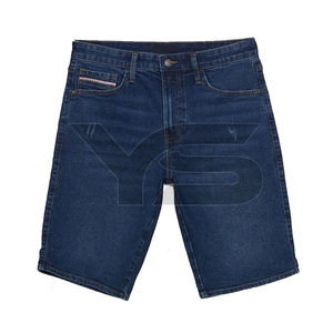 Shorts en jean décontractés taille haute coupe droite style streetwear 100% coton séchage rapide respirant lavable imprimé caoutchouc en relief été printemps - Product Image 1