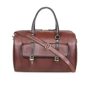 Sac de voyage en cuir de style luxueux, design classique, léger, écologique, fermeture à glissière, poignée confortable - Product Image 4