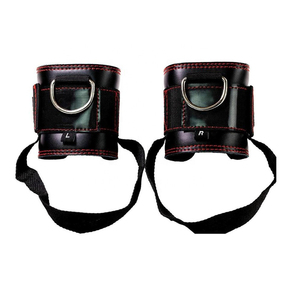 Sangle de cheville en cuir respirant, dernière conception, réglable, légère et durable, pour l'haltérophilie et le soutien pendant l'entraînement avec câble en salle de sport - Product Image 5