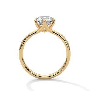 Anillo de Diamantes Cultivados en Laboratorio de Oro de 14K, Anillo de Compromiso de Oro Sólido de 18K para Mujer, Estilo Clásico, Certificado IGI, Anillo de Compromiso, Aniversario - Product Image 6