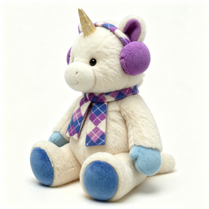 Peluche de créature fantastique personnalisée, licorne en peluche à collectionner, cadeau de Noël, cadeau d'hiver pour enfants, poupée compagnon de nuit - Product Image 1