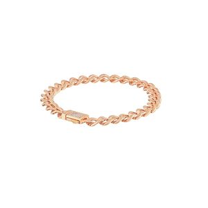 Bracelet chaîne plaqué or rose 0,84 carat avec fermoir flèche diamanté, bijoux unisexes de luxe pour tous les jours - Product Image 5