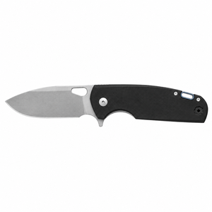 Navajas Plegables Negras con Textura Antideslizante, Hoja con Acabado Satinado, Ranura de Apertura con el Pulgar y Mango Ergonómico para Uso Diario - Product Image 1