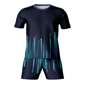Maillots de football unisexes personnalisés sur demande, uniformes respirants 100 % polyester légers pour l'entraînement sportif - Product Image 2