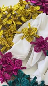 Rattan Napkin Rings Elegant <b>table</b> accessory for dining - Product Image 5