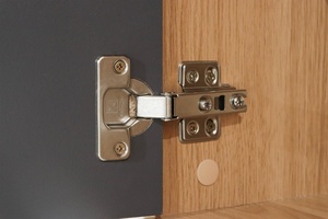 Mueble de TV Moderno Essence de 180 cm, Roble Gris Oscuro, Aglomerado, TV6074, 2 Puertas, 1 Cajón, Correderas Metálicas, Almacenamiento Lavable, para TV de 65+ Pulgadas, para Apartamento - Product Image 4