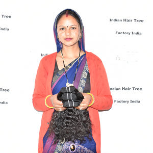 ผมแท้คุณภาพดีที่สุด 100% แบบเวอร์จิ้นคิวติเคิล ผมอินเดียแบบมัดเป็นช่อ  แบบลอน  ทอสองชั้น  เนื้อนุ่มดุจแพรไหม  ไม่มีสารเคมี  ราคาขายส่ง - Product Image 6