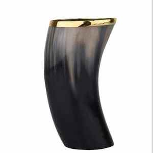 Vaso de Cuerno Africano Ecológico de Diseño Rústico, Pulido y Liso, Accesorio Artesanal Natural con Estilo Animal para Uso Diario - Product Image 6