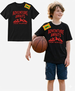 Nueva Colección Verano 2025, Camiseta Casual de Manga Corta con Cuello Redondo para Niños, 100% Algodón Tejido, Venta al Por Mayor, Diseño de Dibujos Animados para Bebés - Product Image 1