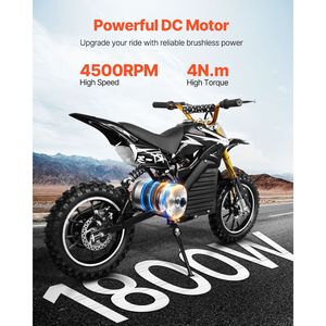 Kit Motore DC Brushless 48V 4500rpm per E-Bike e Go-Kart 1800W con Regolatore di Velocità e Kit Manopola Acceleratore - Product Image 2