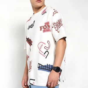 T-shirt Homme Personnalisé Coupe Ample 100% Coton Épais 260 g/m² DTG Style Urbain Rétro Effet Délavé Vierge OEM - Product Image 5