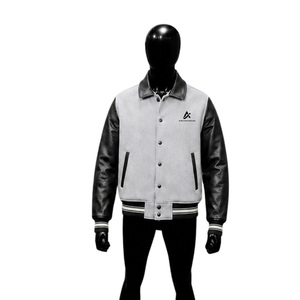 Chaqueta Universitaria Clásica ARTIZ INTERNATIONAL al por Mayor, Resistente al Viento, Ecológica, con Logotipo Frontal y Capucha, para Hombre - Product Image 1