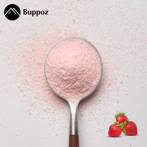 Poudre de thé au lait à la fraise, sac de 1 kg, Halal, HACCP, pour les fabricants de bubble tea et de thé au lait - Product Image 1
