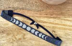 Bracelet Perlé Fait Main Motif Pierre Noire Jaune Argentée pour la Fabrication de Bracelets NOUSHAD ARTISANAT NH-689 Certifié IGI Uttar - Product Image 4
