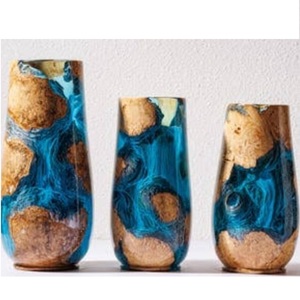 Vase en bois de manguier sculpté à la main pour la décoration, nouvelle arrivée, magnifique vase en bois sculpté à la main pour la décoration de la maison, pour les acheteurs en gros - Product Image 5