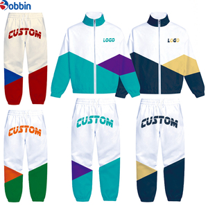 Top Trend Men Outfit Windbreaker Set Windproof Men Custom Polyester Tracksuit <b>Zipper</b> <b>Jacket</b> and Pants Windbreaker Sets - Product Image 5