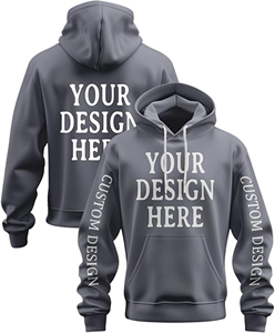 Sudadera con capucha estilo streetwear, extragrande, para hombre, con impresión de logotipo personalizado, bordado, 100% algodón, servicio OEM y ODM disponible. - Product Image 1