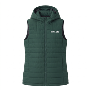 Gilet matelassé oversize d'hiver pour femme, sans manches, à capuche, zippé, avec poches, style décontracté pour l'extérieur, vente en gros - Product Image 4