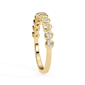 Bague éternité sertie de diamants de laboratoire de qualité supérieure, taille ronde, bijoux fins pour femmes, disponible au meilleur prix du marché, idéale pour les mariages. - Product Image 5