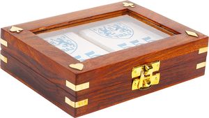 Wooden Card <b>Box</b> | Handcrafted Wooden card organizer |B2B indian wooden games | Adult wooden games | Playing Card Wooden <b>Box</b> | - Product Image 4