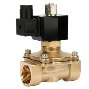 Brass Ball Type Solenoid Valve DN20 DN25 1/2 3 Inch 12V 24V Water Air Gas <b>Control</b> Valve - Product Image 1