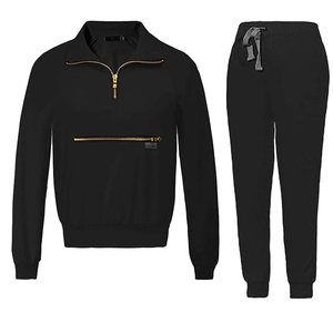 ชุดเสื้อสเวตเชิ้ตครึ่งซิปแบบลำลองสำหรับผู้หญิงไซส์ใหญ่ ผ้าฝ้ายพิมพ์ลาย 100% ระบายอากาศได้ดี แห้งเร็ว เหมาะสำหรับฤดูหนาว - Product Image 3