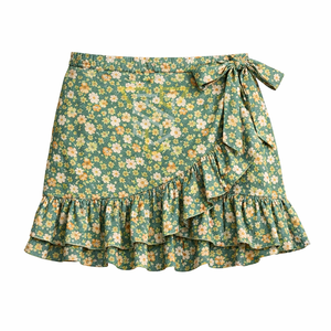 Faldas Casuales de Algodón Transpirables para Mujer, Cintura Natural, Estilo Cargo, Color Sólido, Minivestidos para Verano, Venta Directa de Fábrica, MOQ Bajo - Product Image 2