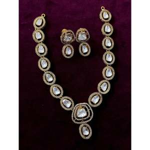 Ensemble de bijoux en argent 92,5, collier en moissanite - Product Image 1