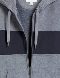 Sudadera con capucha de cierre completo para hombre, oversize, de invierno, unisex, personalizable, de forro polar, cálida, transpirable, 100% algodón, de alto gramaje - Product Image 3