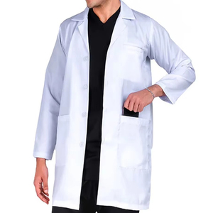 Fabrication professionnelle de blouses de laboratoire respirantes unisexes de couleur blanche pour médecins, infirmières et laborantins - Product Image 6