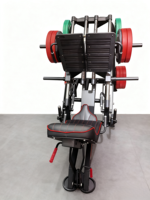 Máquina de Gimnasio de Alta Calidad para Ejercicios de Piernas y Abdominales, Super Leg Press 45 con Sistema de Doble Placa de Pesas